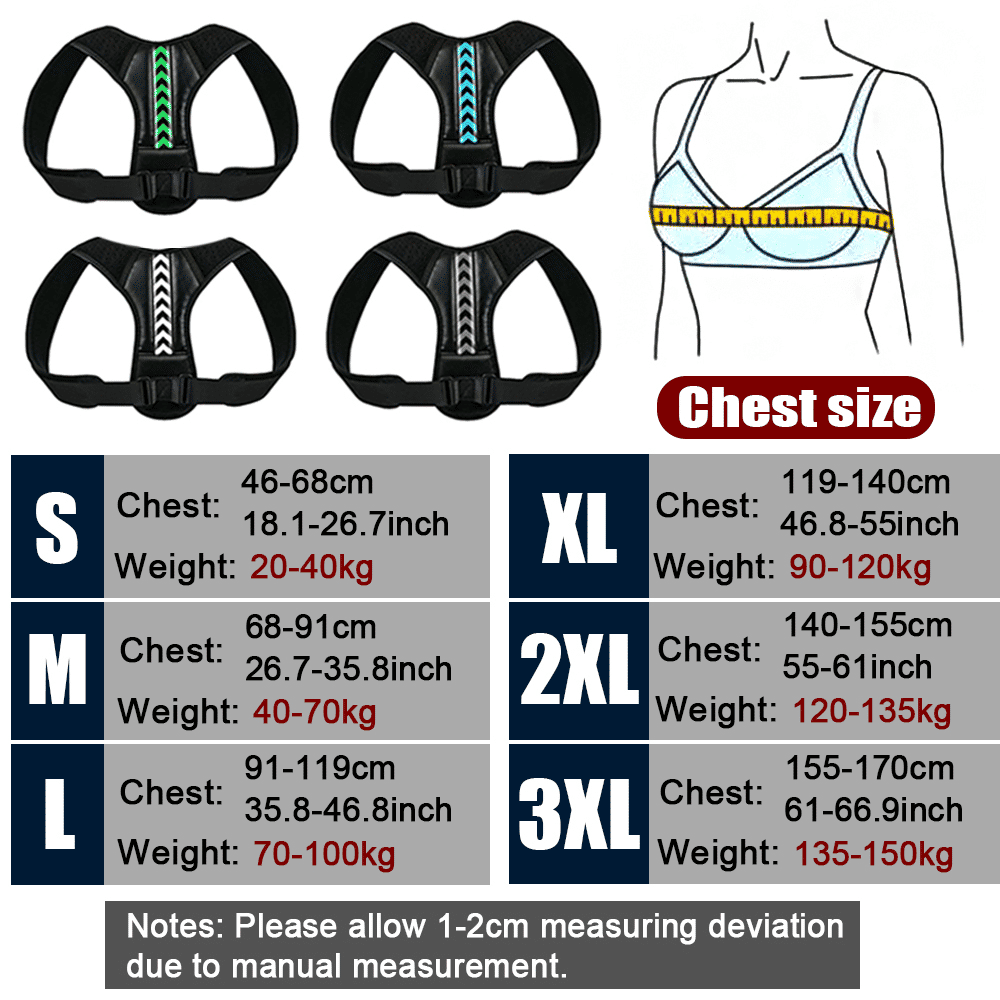 SPOSAFE Adjustable Back Shoulder Posture Corrector Belt Clavicle Spine Support
