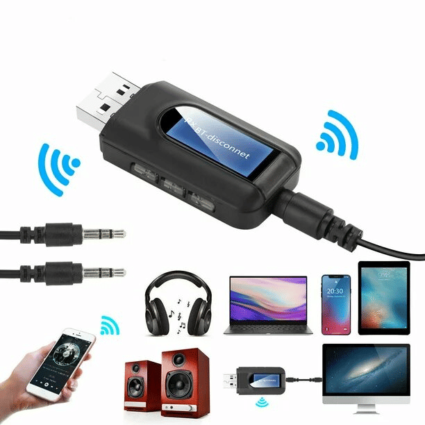 Bluetooth 5.0 2-in-1 Transmitter and Receiver Audio Adapter RT11