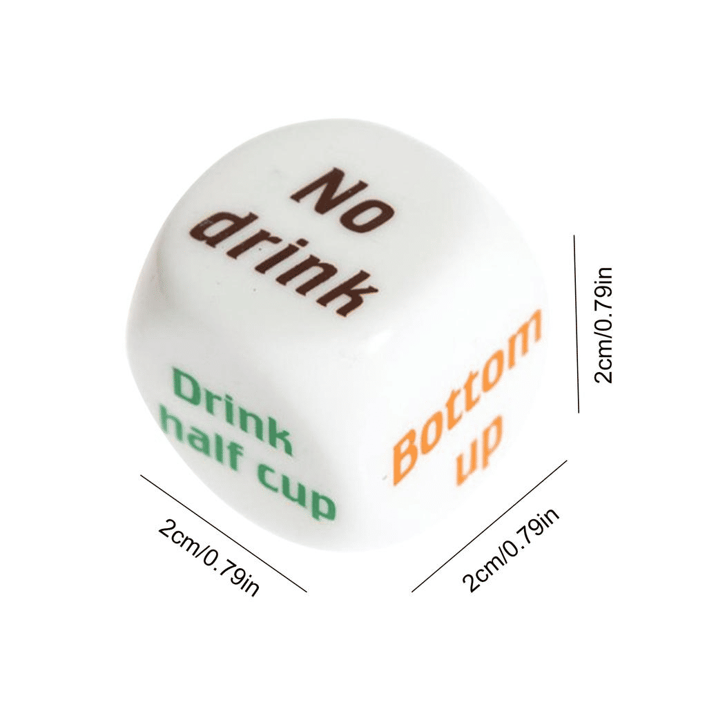 Drinking Dice Rolling Game Decider Acrylic Adult Party Dice