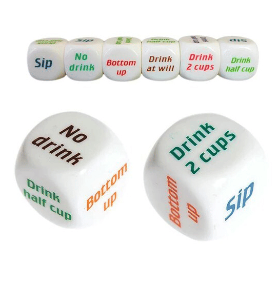 Drinking Dice Rolling Game Decider Acrylic Adult Party Dice