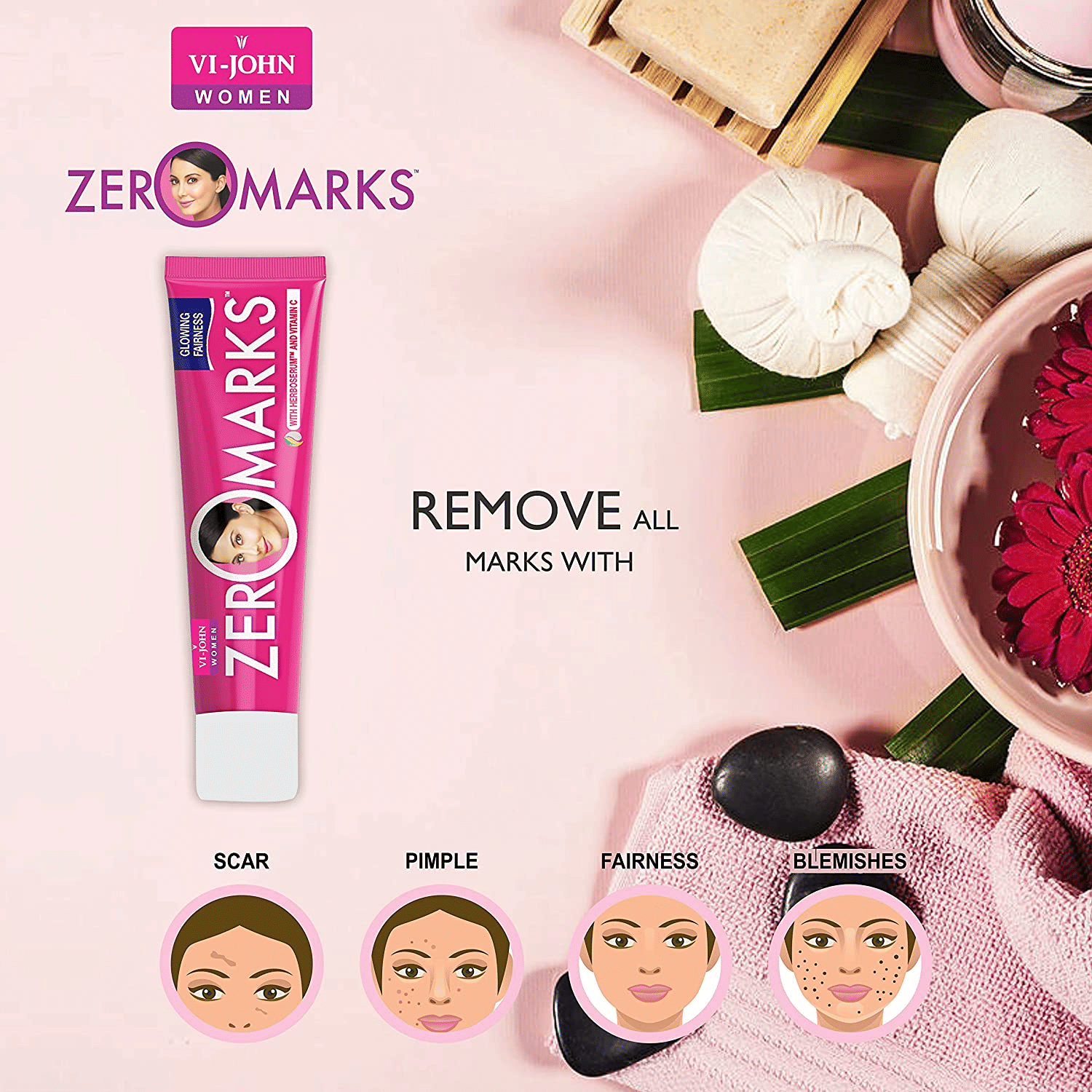 VI-JOHN Zero Marks Anti-Acne Cream for Scars and Pigmentation 25g