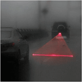 Anti-Collision Laser Fog Light LED Vehicle Warning Lamp Black