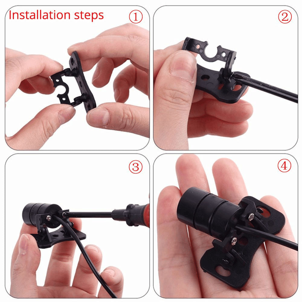 Anti-Collision Laser Fog Light LED Vehicle Warning Lamp Black