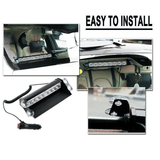 12V LED Car Strobe Light Windshield Dash Flasher Red Blue