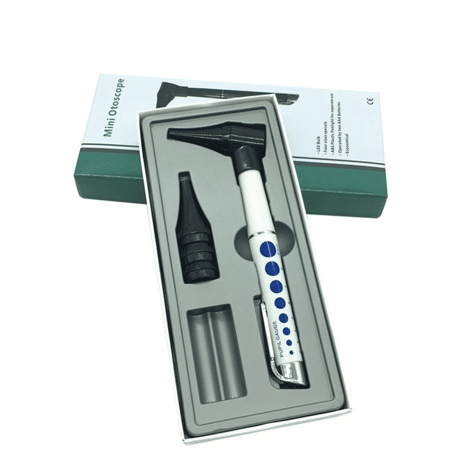 LED Mini Electric Otoscope with 3x Magnification for Ear Diagnosis