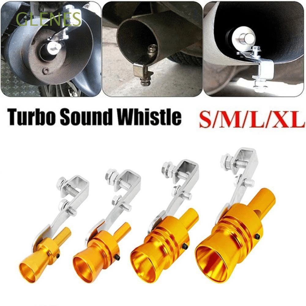 Universal Turbo Sound Whistle Exhaust Pipe Simulator Gold