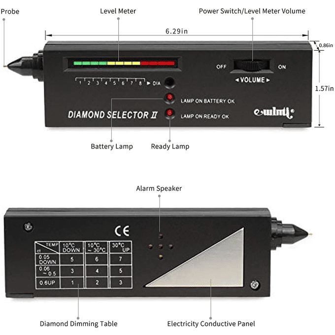 Diamond Tester Selector II Professional Electronic Gemstone Jewelry Test Tool