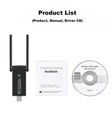 EEEkit 1300Mbps 2-in-1 Dual Band WiFi Bluetooth 5.0 Adapter