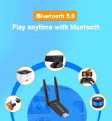 EEEkit 1300Mbps 2-in-1 Dual Band WiFi Bluetooth 5.0 Adapter