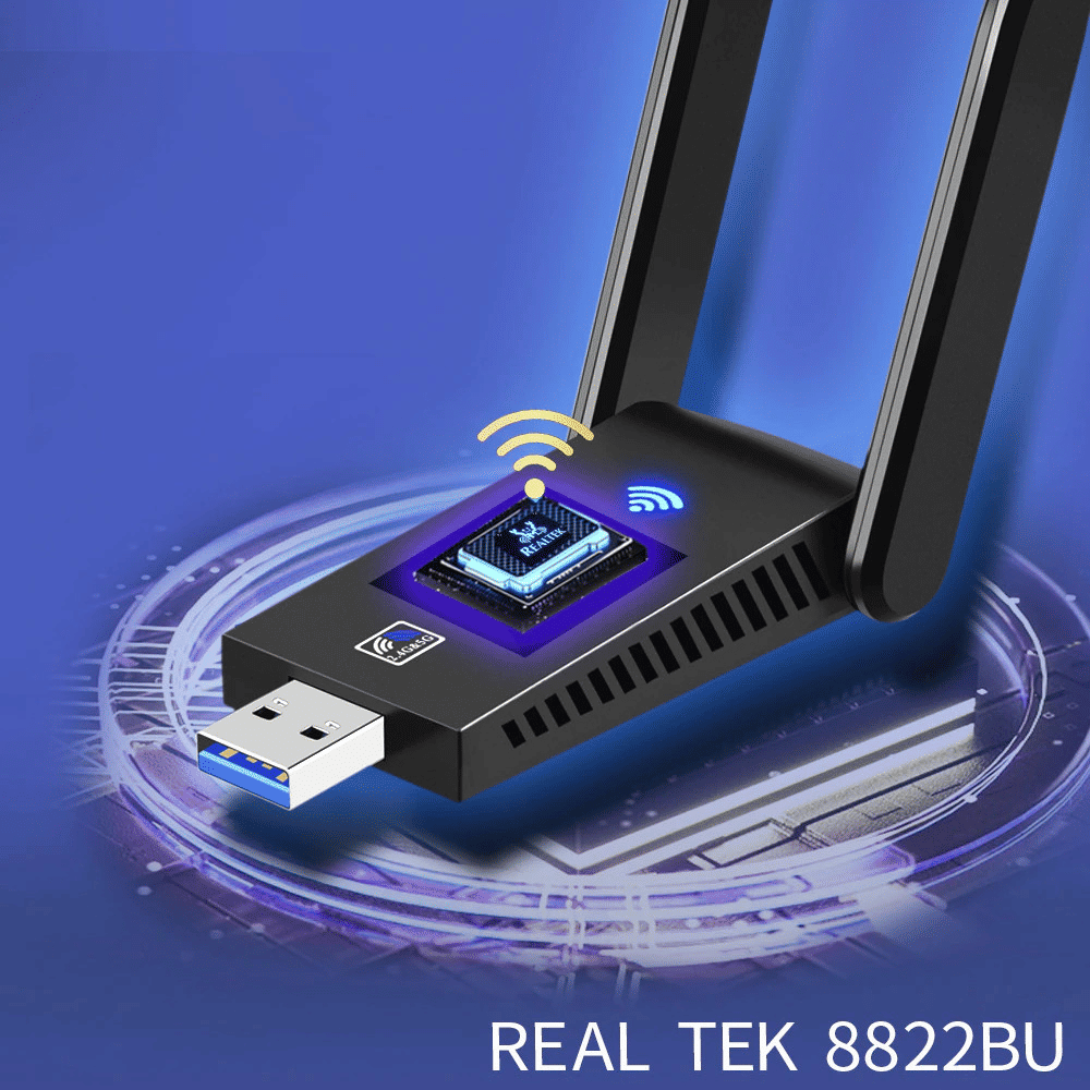 EEEkit 1300Mbps 2-in-1 Dual Band WiFi Bluetooth 5.0 Adapter