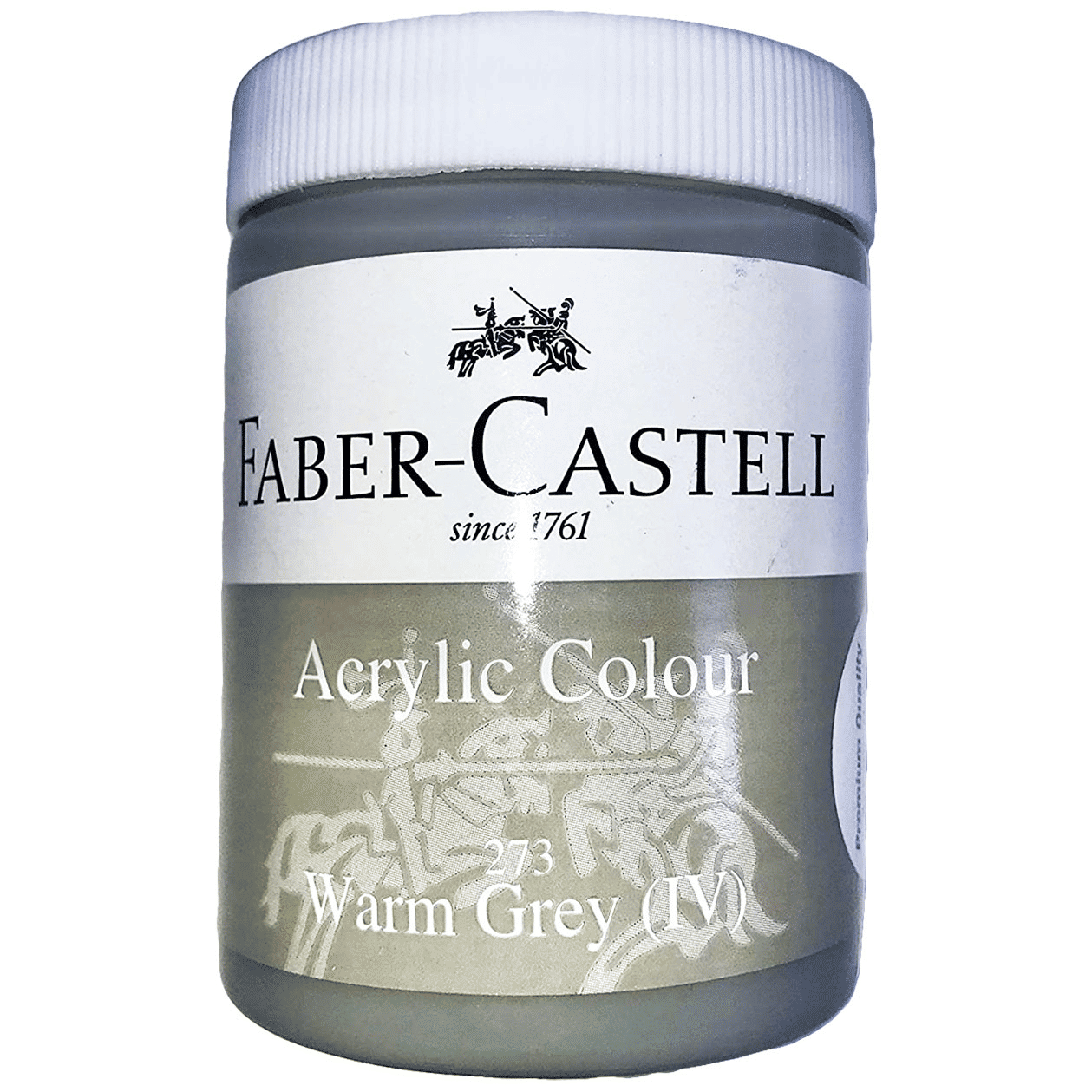 Faber-Castell 140ml Premium Quality Acrylic Paint Warm Grey(IV) 273