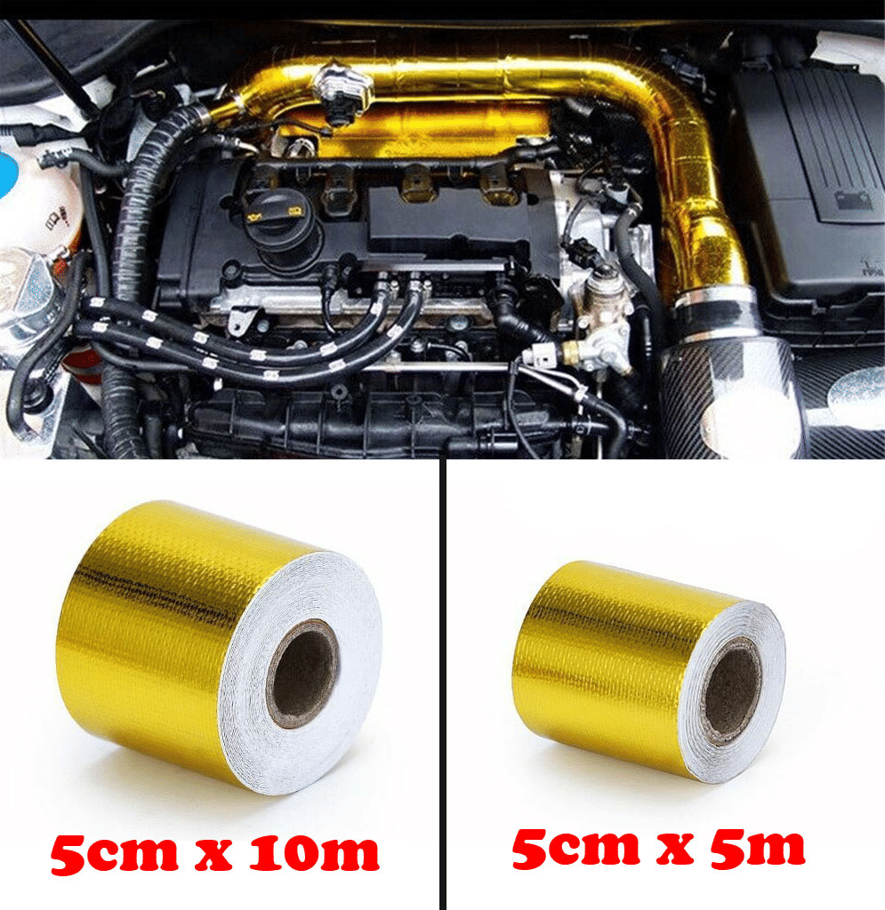 Turbo Exhaust Tape Gold Thermal Heat Wrap 50mm