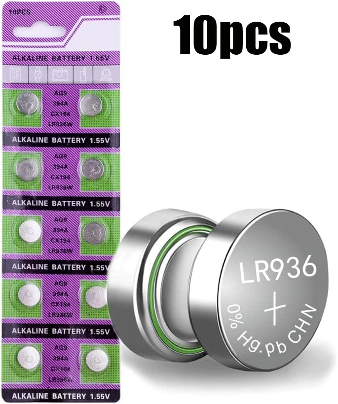 AG9 LR936 394 Button Cell Watch Batteries 1.55V 10 Pack