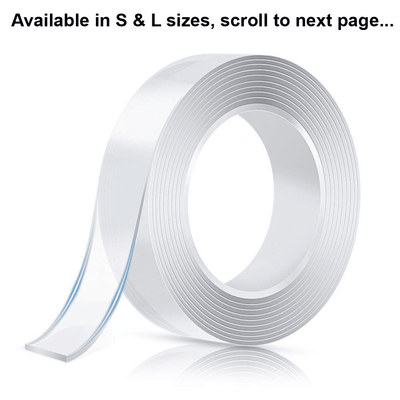 Generic Nano Gel Tape Double Sided Reusable Adhesive Clear