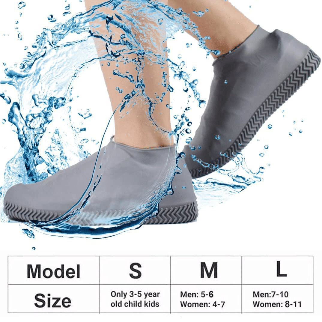 Silicone Waterproof Shoe Covers Non-slip Portable Rain Boots