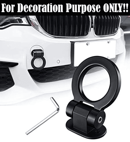 Dummy Tow Hook Kit Car Bumper Decorative Sticker Accessory