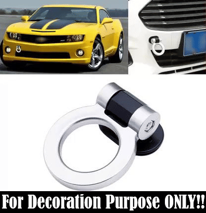 Dummy Tow Hook Kit Car Bumper Decorative Sticker Accessory