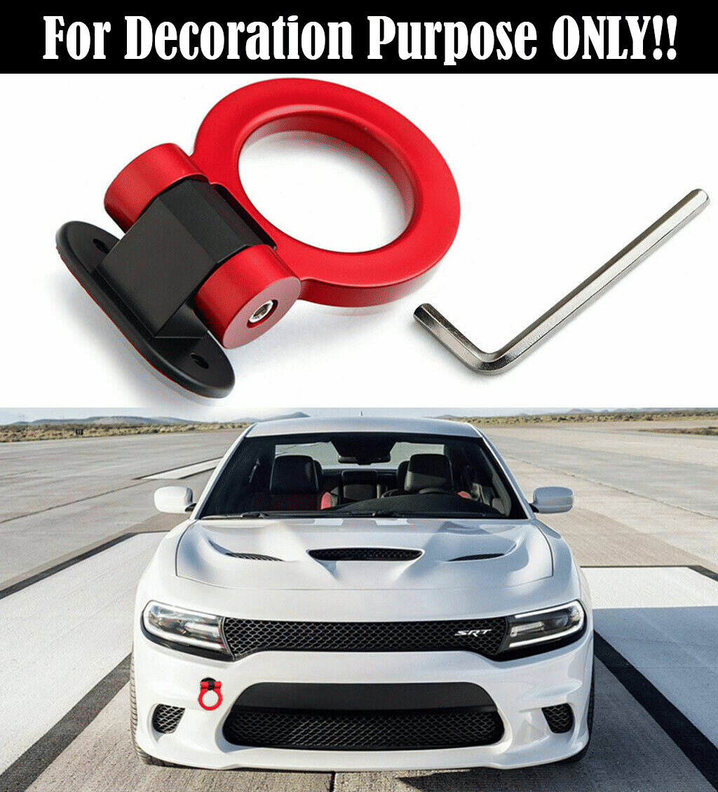 Dummy Tow Hook Kit Car Bumper Decorative Sticker Accessory