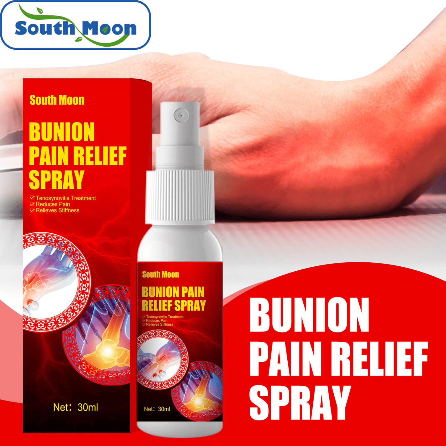 South Moon 30ml Pain Relief Spray for Bunion and Joint Care