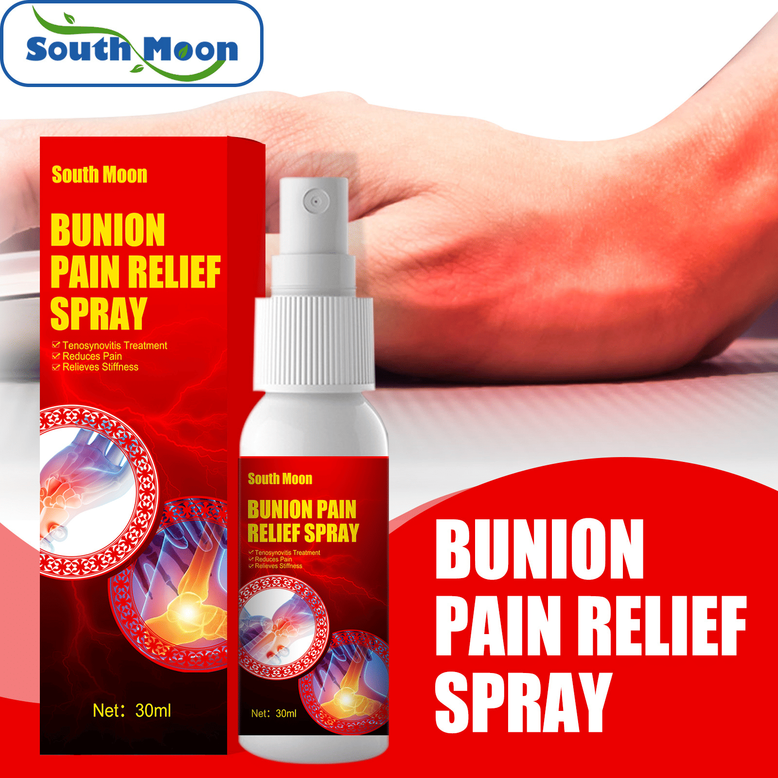 South Moon 30ml Pain Relief Spray for Bunion and Joint Care