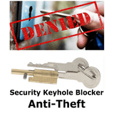 Oriv Brass Keyhole Blocker for Lever Mortice Locks Security