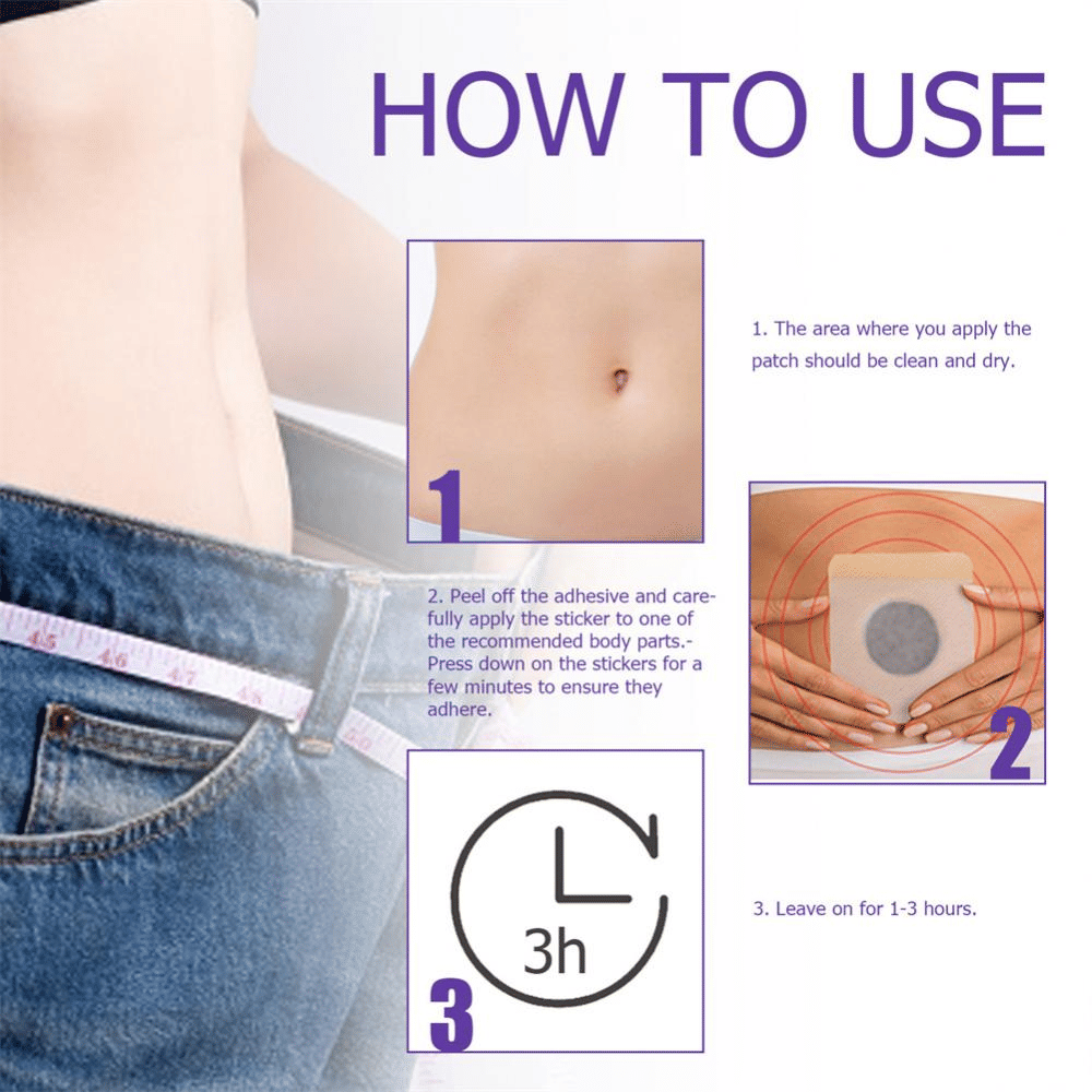 Eelhoe Shaping Belly Patch Slimming Fat Burning Sticker 30pcs