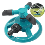 3-Arm Garden Lawn Water Sprinkler 360° Rotating Irrigation System