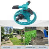 3-Arm Garden Lawn Water Sprinkler 360° Rotating Irrigation System