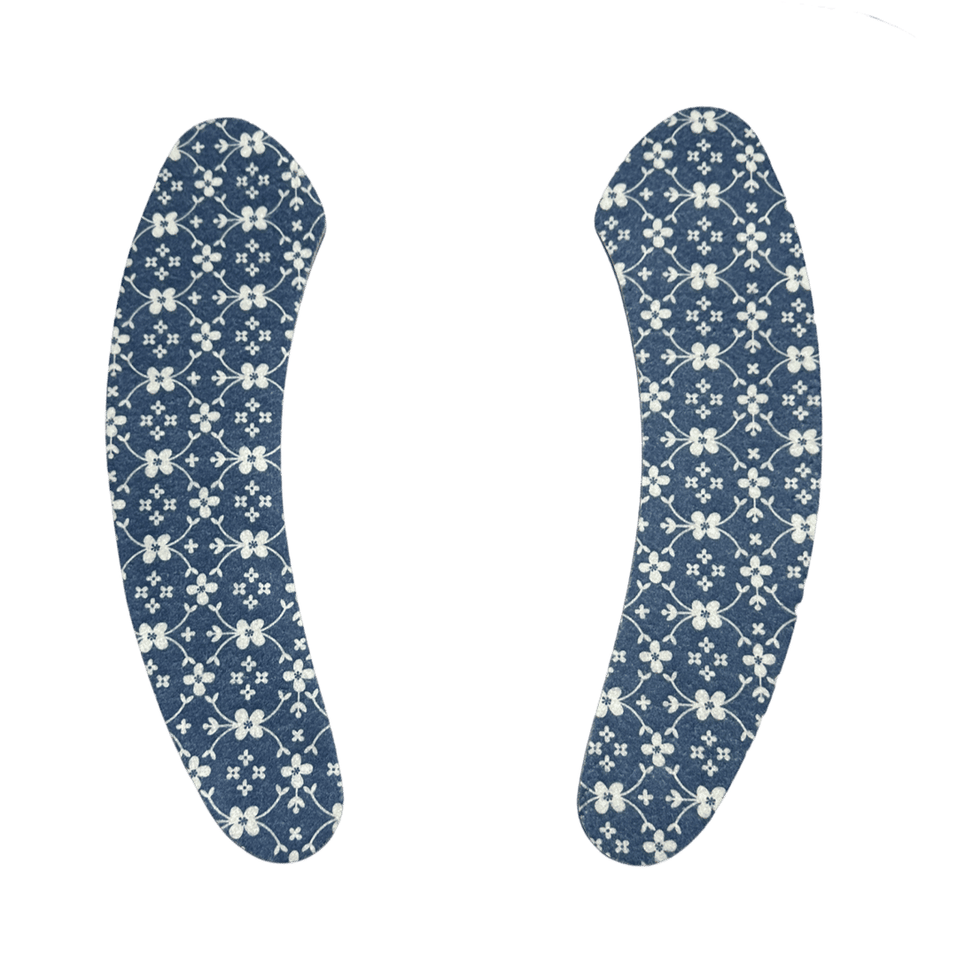 2pcs Flower Pattern Soft Adhesive Bathroom Toilet Seat Warmer Decals