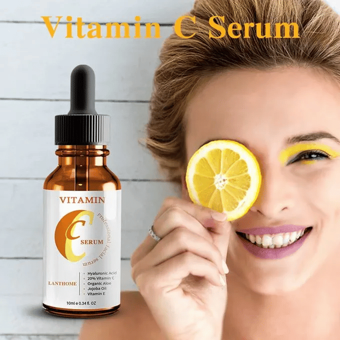 Lanthome Vitamin C Serum Skin Hyaluronic Natural Whitening Anti Aging
