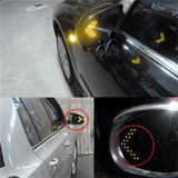 2Pcs Arrow Rear View Mirror Turn Signal Indicator Lights 12V