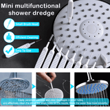 10-Piece Multifunctional Showerhead and Gap Cleaning Brush Set White