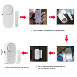 Wireless Door Window Magnetic Security Alarm Sensor 5pcs Set