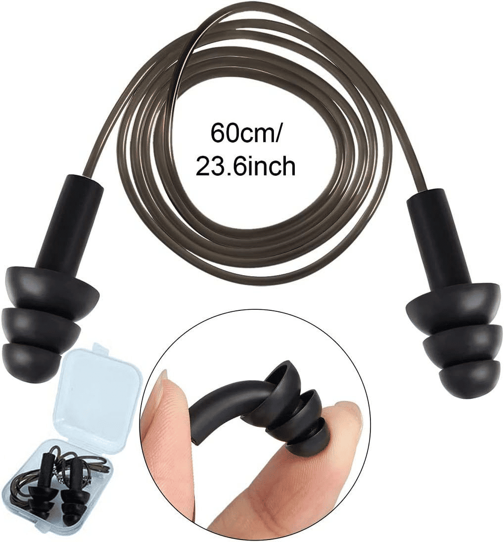 Reusable Silicone Noise Canceling Earplugs Waterproof For Swimming And Sleep