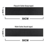 Frameless Self-Adhesive Number Plate License Holder Set Black 2 Pairs
