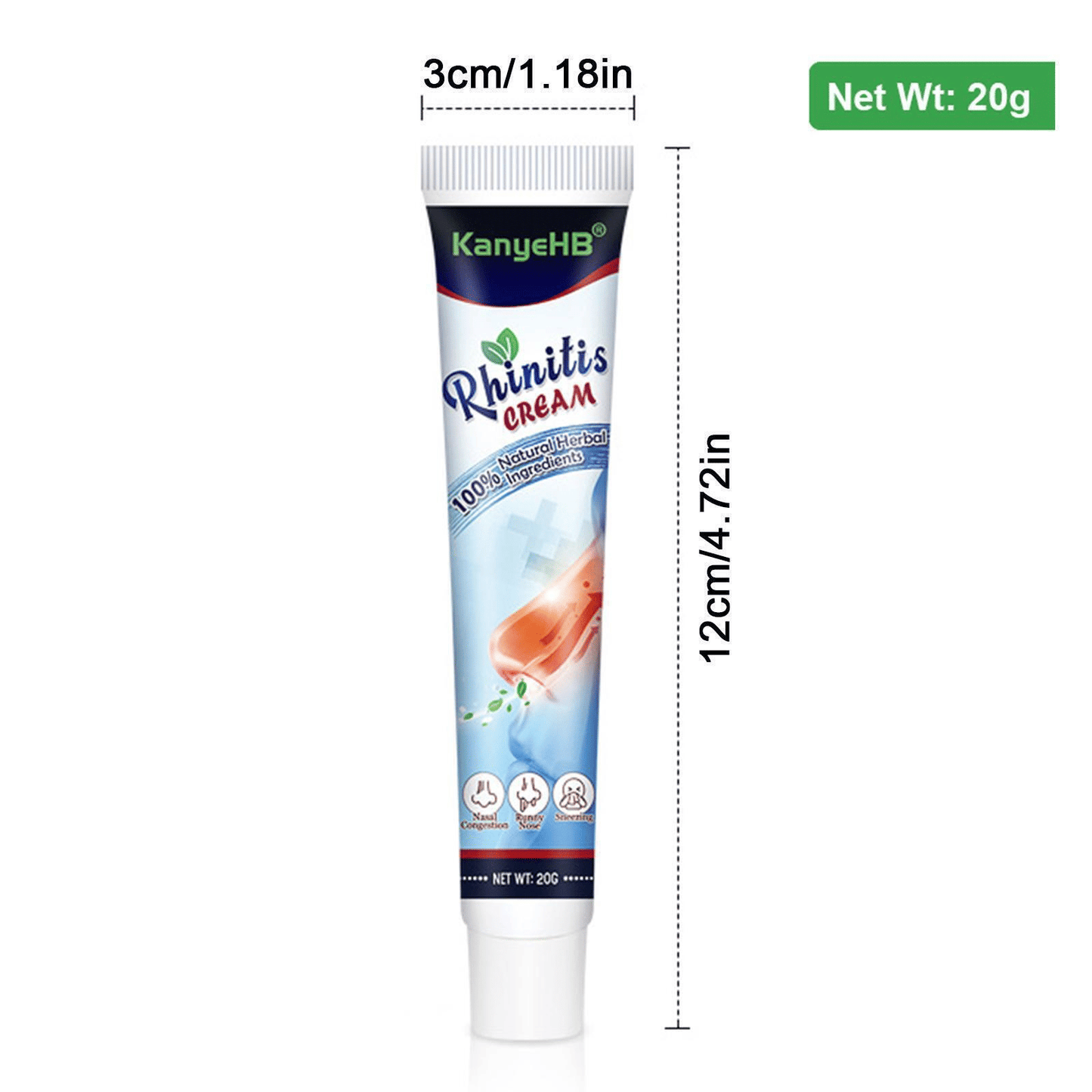 Rhinitis Nasal Cream Herbal Treatment for Sinusitis Relief 20g