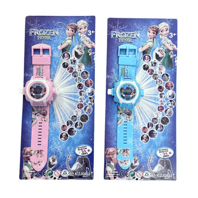 Frozen Fever Kids LED Projector Digital Watch 24 Images Birthday Gift