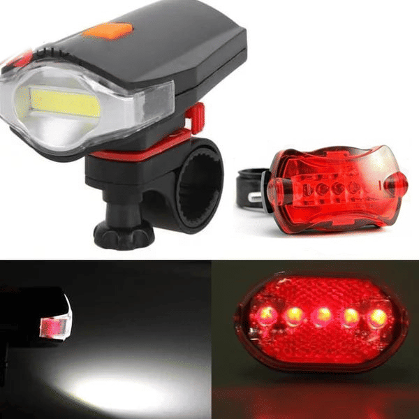 Kiakuo KK-660 2-in-1 Bicycle Light Set Black