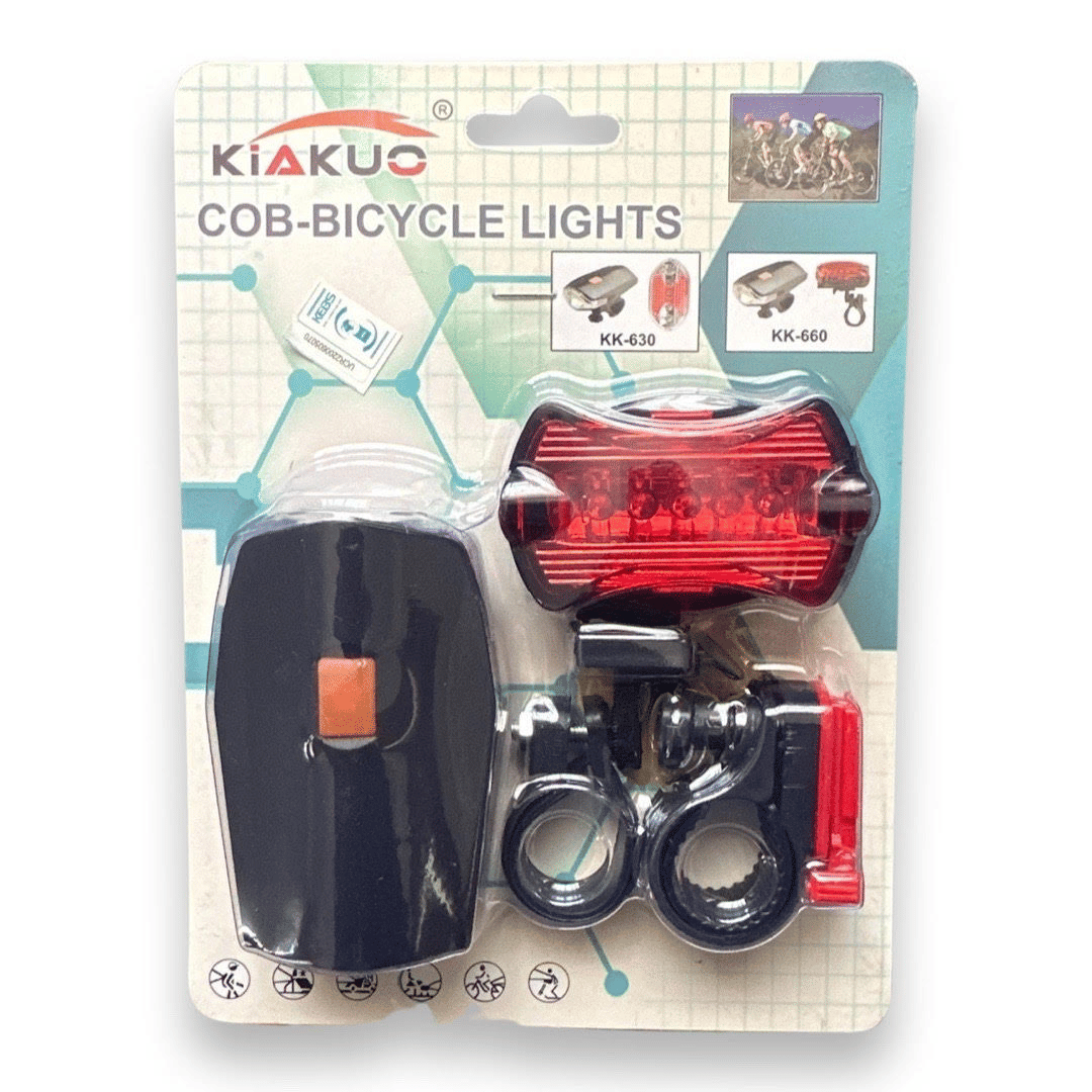 Kiakuo KK-660 2-in-1 Bicycle Light Set Black