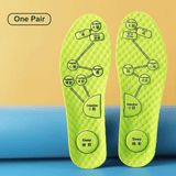 Unisex Acupressure Sport Shoe Insoles, Breathable Shock-Absorbing Cushion Inserts