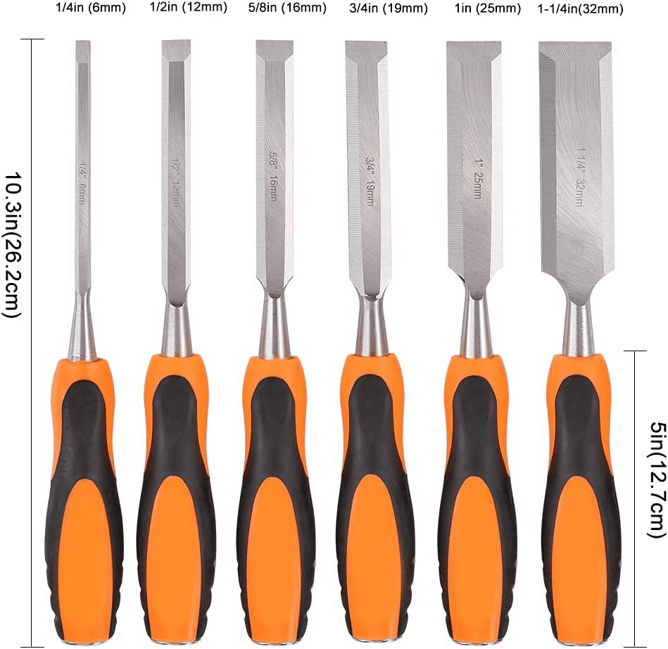 Chrome-Vanadium Steel Wood Carving Chisel Durable Carpentry Tool