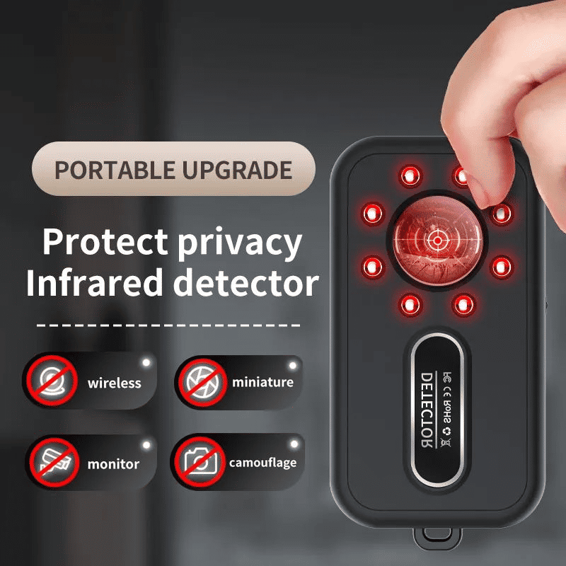 Spy Hidden Camera Detector K96 Anti-Spy RF Signal Finder Black