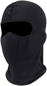 Tactical Full Face Balaclava Mask Windproof Motorcycle Cycling Black