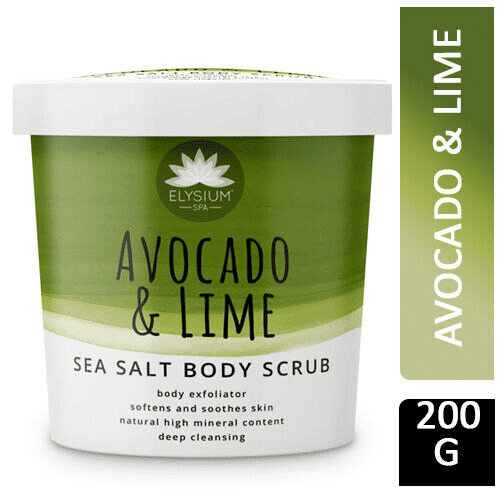 Elysium SPA Avocado & Lime Sugar Body Scrub Exfoliator