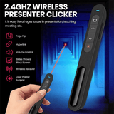 Wireless Presentation Pointer Remote 2.4GHz USB PPT Clicker Black