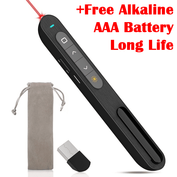 Wireless 2.4GHz USB Presentation Remote Pointer With Hyperlink Control