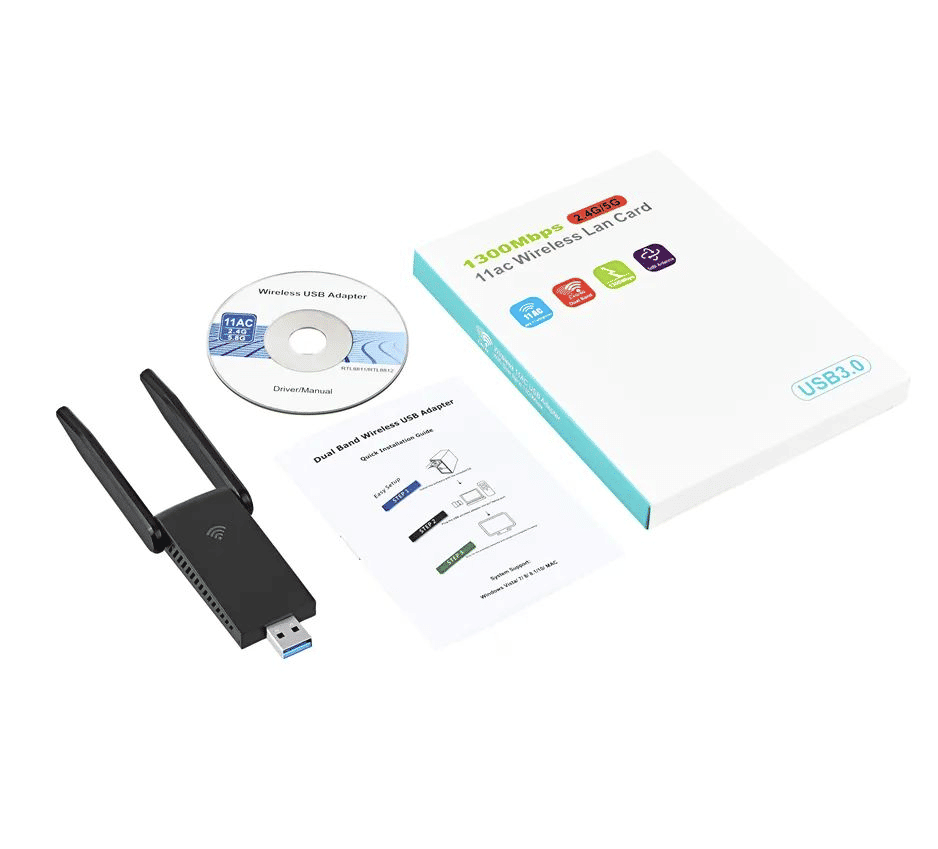PC-LinKAVEniR 1300Mbps Dual Band USB 3.0 WiFi Adapter