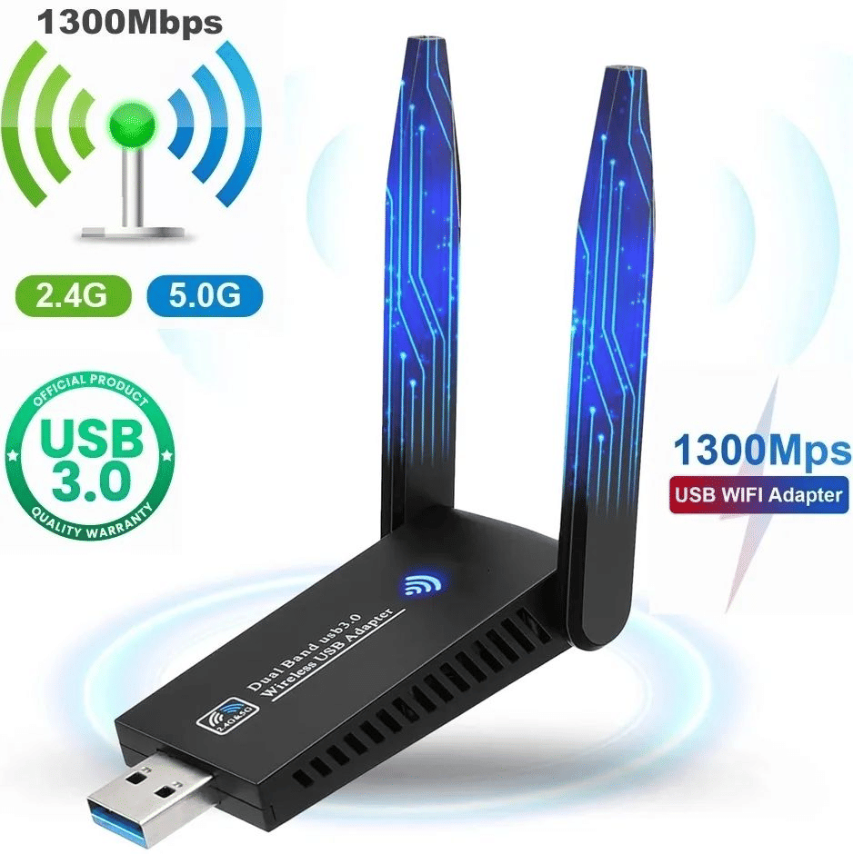 PC-LinKAVEniR 1300Mbps Dual Band USB 3.0 WiFi Adapter