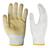 Non-Skid PVC Dotted Cotton Knitted Gloves for Gardening and Construction