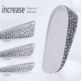 Silicone Gel Height Increase Half Heel Insoles Orthopedic Shoe Pads